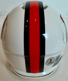 Karl Mecklenburg Autographed Denver Broncos Snowcapped Mini Helmet -- BAS COA