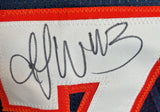 T.J. Ward Autographed Broncos Navy Jersey Inscribed "SB 50 Champs" - BAS COA