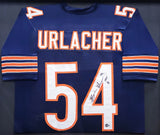 Brian Urlacher Autographed Framed Blue Jersey Bears HOF 18 Beckett QR #BH038628
