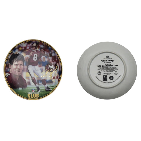 Steve Young San Francisco 49ers NFL Quarterback Club Bradford Exchange Plate