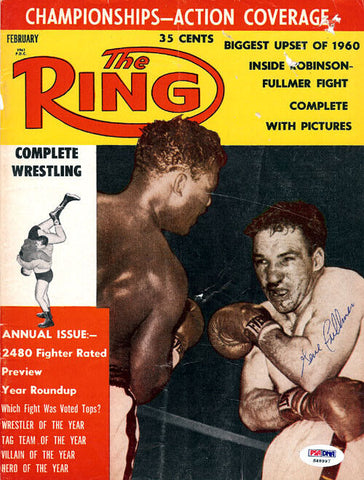 Gene Fullmer Autographed Signed The Ring Magazine Cover PSA/DNA #S48997