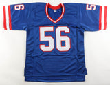 Lawrence Taylor Signed New York Giants Career Highlight Stat Jersey (Beckett) LB