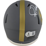 Jerome Bettis Autographed Pittsburgh Steelers Slate Mini Helmet Beckett 49232