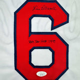 Autographed/Signed Rico Petrocelli HOF 1999 Boston White Jersey JSA COA