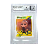 Ronaldo Nazario Signed 2001 Navarrete Copa America #58 Sticker - BGS 8 AUTO 10