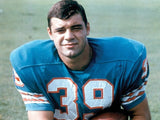 Larry Csonka Signed Miami Dolphins Jersey (Beckett) Super Bowl VIII Champ & MVP