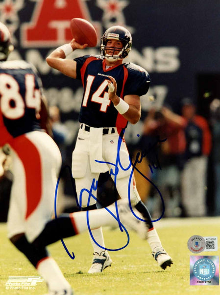 Brian Griese Autographed/Signed Denver Broncos 8x10 Photo Beckett 50450