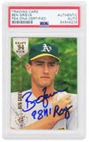 Ben Grieve Signed 1994 Stadium Club Rookie Card #84 w/98 AL ROY - (PSA Slabbed)