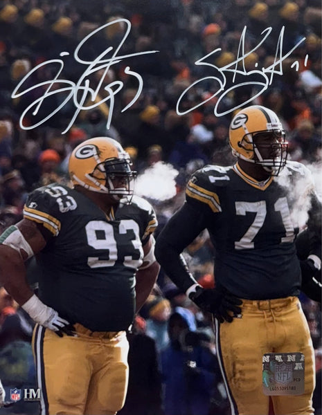 GILBERT BROWN / SANTANA DOTSON - Green Bay Packers - Signed 8x10 Photo #2 AUTO