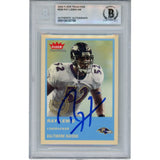 Ray Lewis Autographed/Signed 2004 Fleer #328 Trading Card Slab Beckett 53465