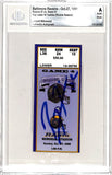 Ray Lewis Signed Baltimore Ravens 10/27/96 Ticket Stub Slab Beckett 42754