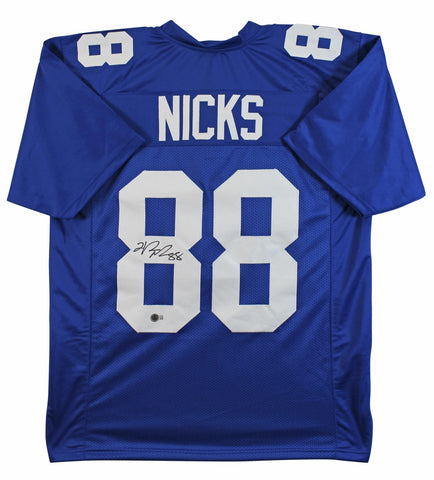 Hakeem Nicks Signed New York Giants Jersey (Beckett) Ex-U.N.C. Wide Receiver