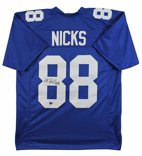 Hakeem Nicks Signed New York Giants Jersey (Beckett) Ex-U.N.C. Wide Receiver