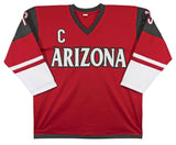 Shane Doan "Captain Coyote" Signed Maroon Pro Style Jersey BAS Witnessed