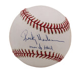 Rickey Henderson Signed Oakland Athletics Rawlings OML White Baseball with Insc