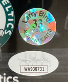 Larry Bird Signed Framed 16x20 Celtics vs Dominique Wilkins Photo Bird+JSA