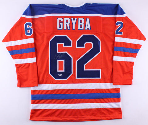 Eric Gryba Signed Oilers Jersey (Beckett COA) Playing career 2010-present