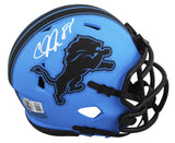 Lions Calvin Johnson Authentic Signed Rave Speed Mini Helmet BAS Witnessed