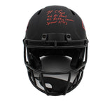 Jamaal Charles Signed Kansas City Chiefs Speed Auth Custom Helmet with 3 Inscr.