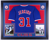 Fergie Jenkins Signed Cubs 35"x 43" Framed Jersey Inscribed "HOF 91" (JSA COA)