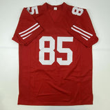 Autographed/Signed VERNON DAVIS San Francisco Red Football Jersey Beckett COA