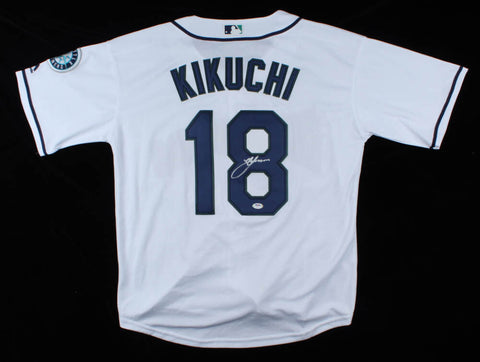 Yusei Kikuchi Signed Seattle Mariners Majestic MLB Style Jersey /PSA COA/Pitcher