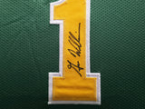 Seattle Supersonics Gus Williams Autographed Framed Green Jersey SKU #242664