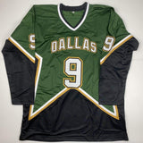 Autographed/Signed Mike Modano 99 Cup Dallas Dark Green Jersey Beckett BAS COA