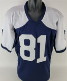 Rahib "Rocket" Ismail Signed Dallas Cowboy Throwback Jersey (Beckett) Notre Dame
