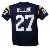 Joe Bellino Autographed/Signed College Style Blue XL Jersey Heisman 60 JSA 13420