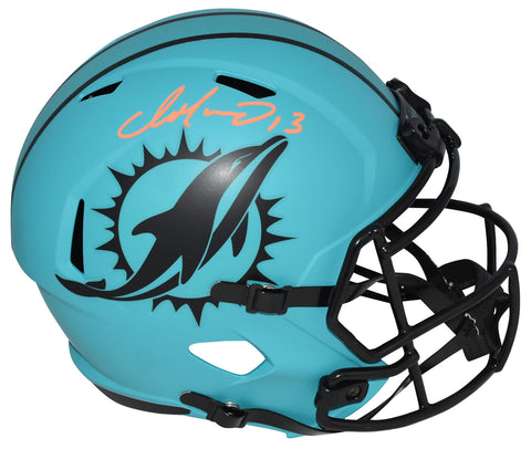 DAN MARINO AUTOGRAPHED MIAMI DOLPHINS RAVE FULL SIZE SPEED HELMET BECKETT