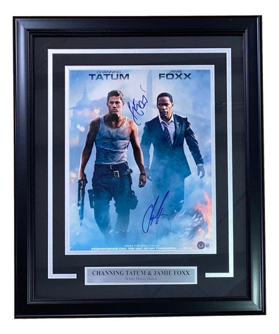 Channing Tatum Jamie Foxx Signed Framed 11x14 White House Down Photo BAS