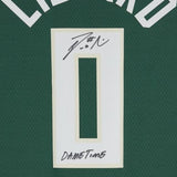 Autographed Damian Lillard Bucks Jersey Fanatics Authentic COA Item#13444020