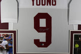 Bryce Young Autographed/Signed Pro Style Framed White XL Jersey Beckett 40153
