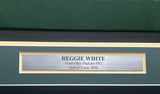 Packers Reggie White Autographed Framed Green Nike Proline Jersey Beckett & PSA/