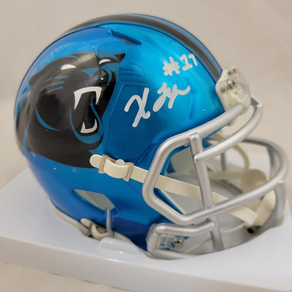 XAVIER LEGETTE SIGNED CAROLINA PANTHERS FLASH SPEED MINI HELMET BECKETT QR