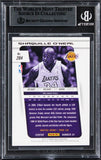 Lakers Shaquille O'Neal Authentic Signed 2013 Panini Prizm #204 Card BAS Slabbed