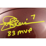 Joe Theismann Signed Washington Football Team Mini Helmet Insc Beckett 49750