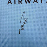Autographed/Signed Sergio Kun Aguero Manchester City Soccer Jersey BAS COA #2