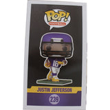 Justin Jefferson Autographed Minnesota Vikings Funko Pop! #239 Beckett 48834