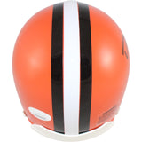 Denzel Ward Autographed/Signed Cleveland Browns VSR4 Mini Helmet JSA 53095