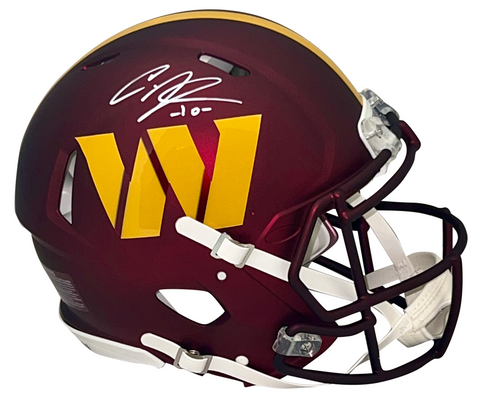 CURTIS SAMUEL SIGNED WASHINGTON COMMANDERS AUTHENTIC SPEED HELMET BECKETT