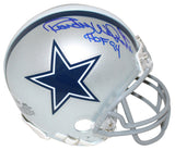 Randy White Autographed/Signed Dallas Cowboys Mini Helmet HOF BAS 25023