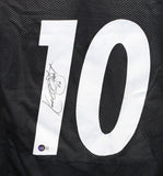 Kordell Stewart Autographed/Signed Pro Style Black Jersey Beckett 41029