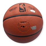 Jayson Tatum, White & Holiday Autographed Basketball 2024 Olympic Gold Inscribed