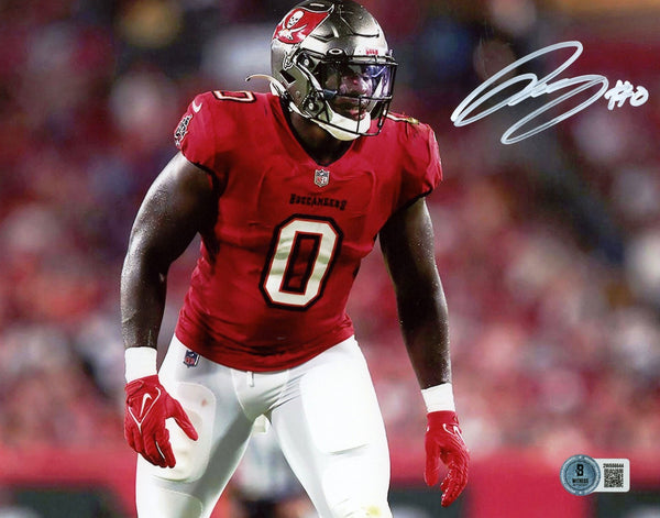 YAYA DIABY AUTOGRAPHED TAMPA BAY BUCCANEERS 8x10 PHOTO BECKETT