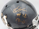 SHAQUEM GRIFFIN AUTOGRAPHED UCF FULL SIZE GRAY HELMET "13-0" MCS 134362