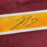 Autographed/Signed Jahan Dotson Washington Burgundy Football Jersey JSA COA