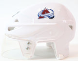 Peter Forsberg autographed Avs white mini helmet inscribed JSA COA