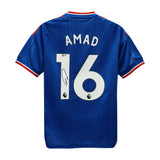 Amad Diallo Signed Manchester United Away Soccer Jersey #16 with Beckett COA